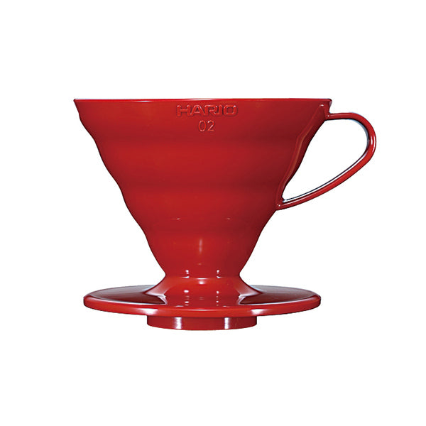 Dripper Hario V60-02 - plastik rød