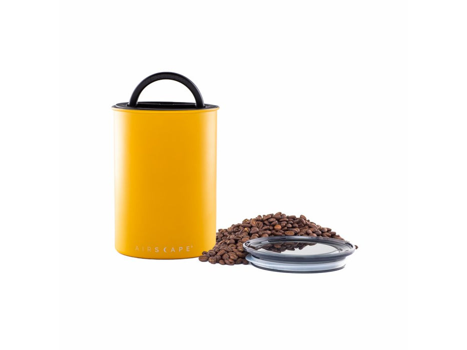 Airscape kaffedåse 500 gram matte yellow