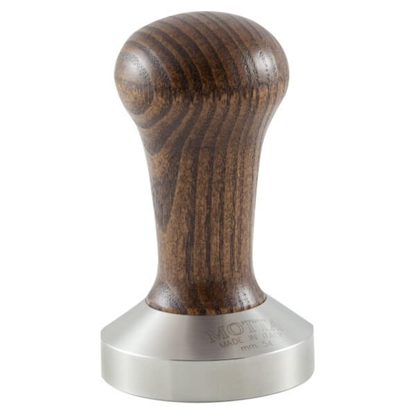 Motta Tamper 54mm - Rustfrit stål - Træhåndtag