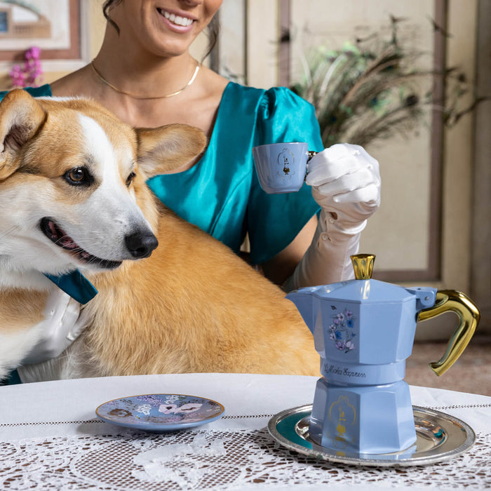 Bialetti Moka Express Bridgerton 3 kopper espressokande / mokapot