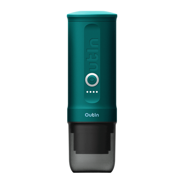 Outin Nano portable espresso maker teal