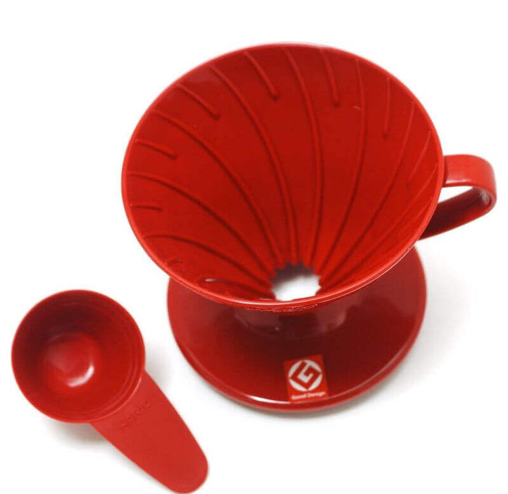 Dripper Hario V60-02 - plastik rød