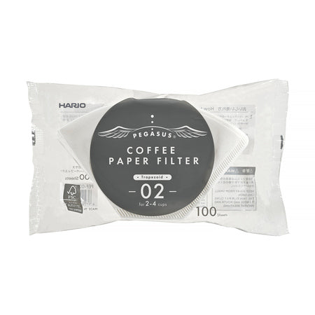 Hario Pegasus Papirfiltre Størrelse 02 100 stk. Hvid