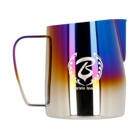 Barista Space - 450 ml Titanium Half Blue Mælkekande