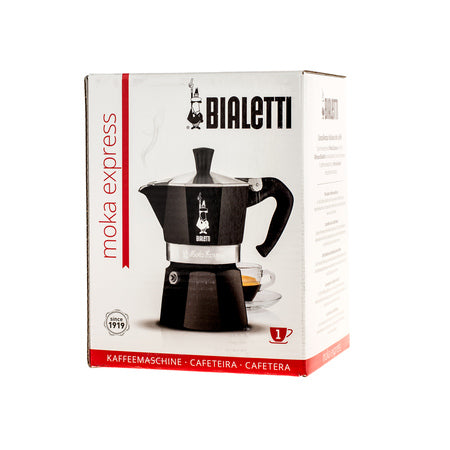 Bialetti Moka Express Sort 1 kop espressokande / mokapot