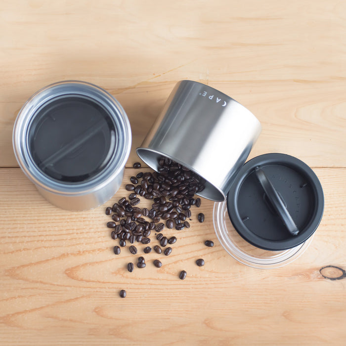 Airscape kaffedåse 250 gram brushed steel