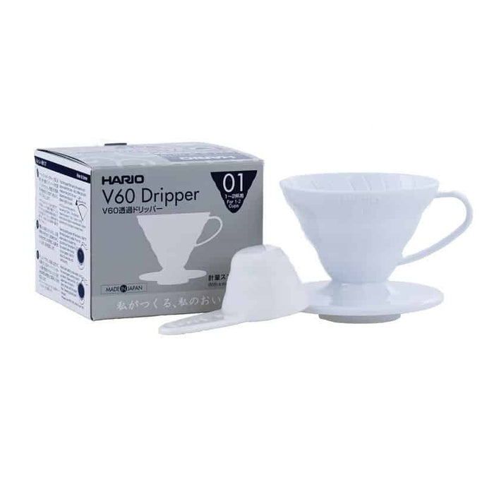Dripper Hario V60-01 - plastik hvid