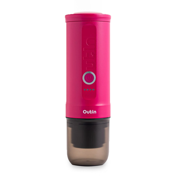 Outin Nano portable espresso maker fuschia pink