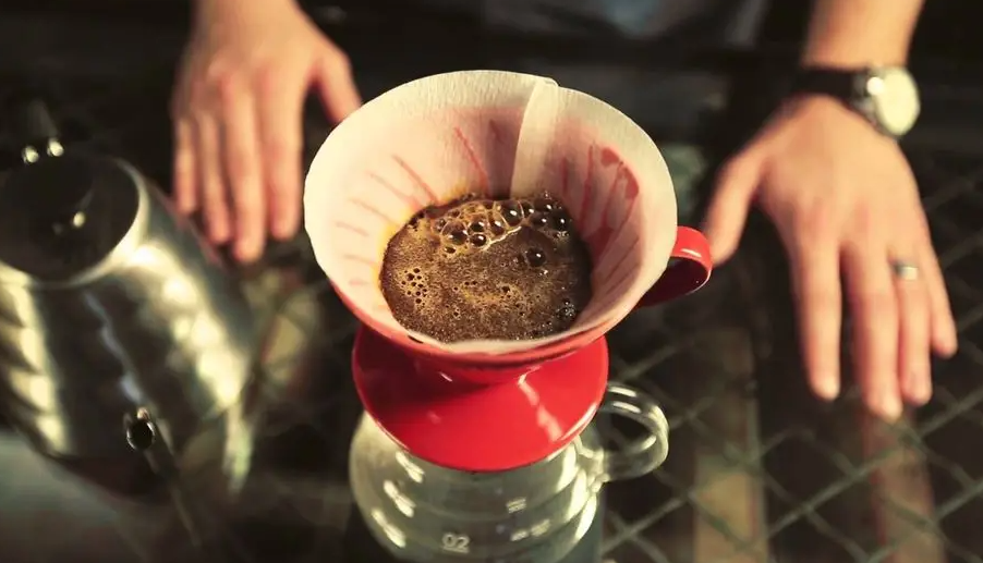 Dripper Hario V60-01 - keramik rød