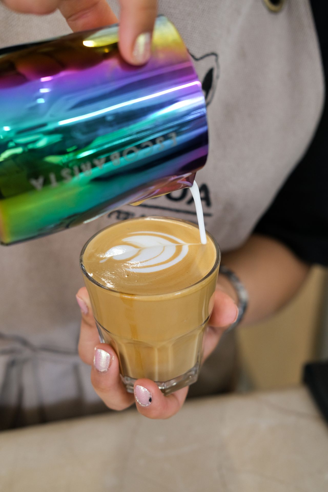 Mælkekande latteart