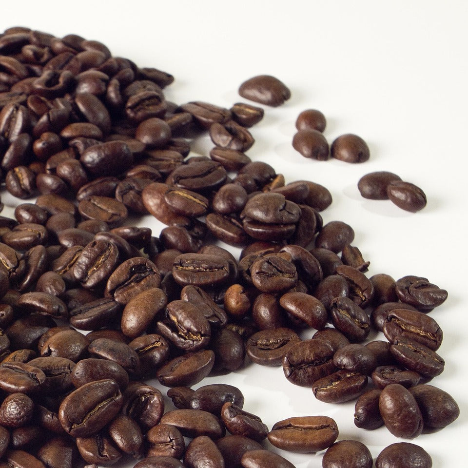 Mørkristede kaffebønner