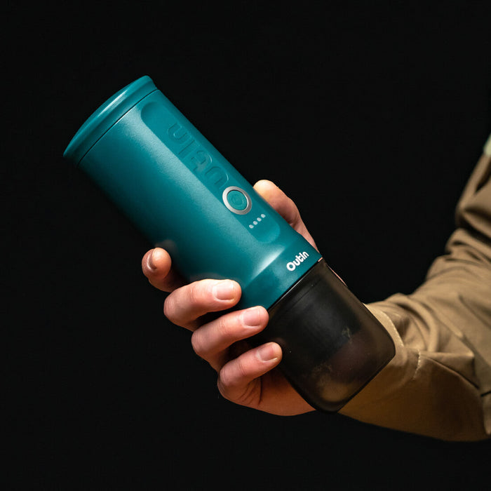 Outin Nano portable espresso maker teal
