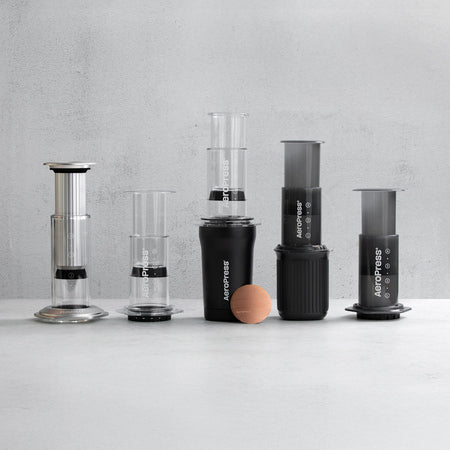 AeroPress genanvendeligt stålfilter guldtonet