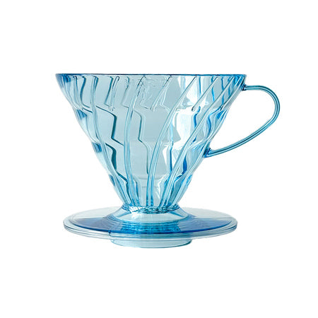 Hario V60 Plastic Dripper 02 – Project Waterfall Transparent Blå