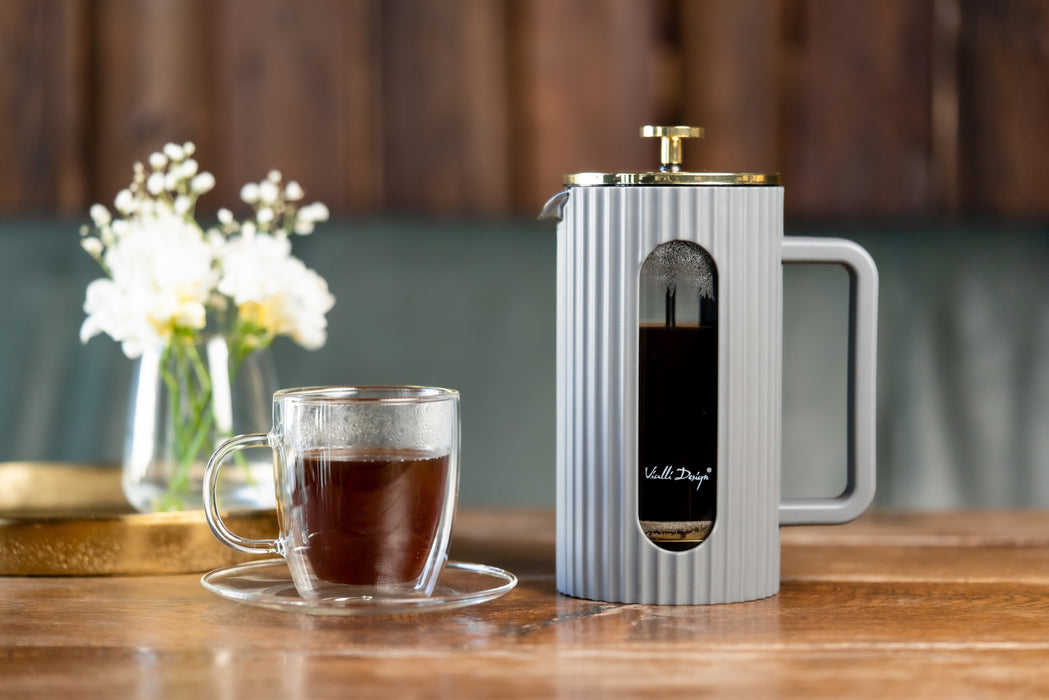 Vialli Design - Livio Stempelkande 1000ml - Grå/guld