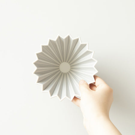 Origami Dripper M Porcelæn Matt Grey