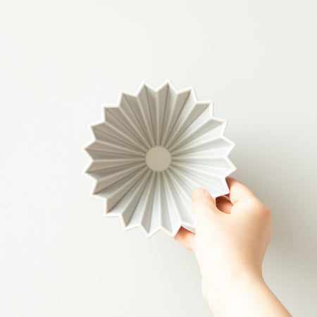 Origami Dripper S Porcelæn Matt Grey