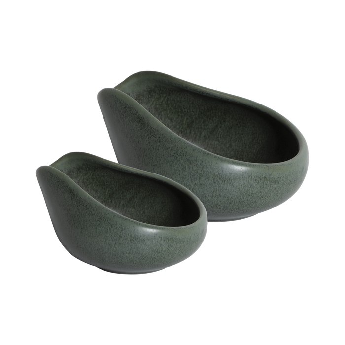 Loveramics Champion Signature dosing tray 2 sæt keramik mørkegrøn