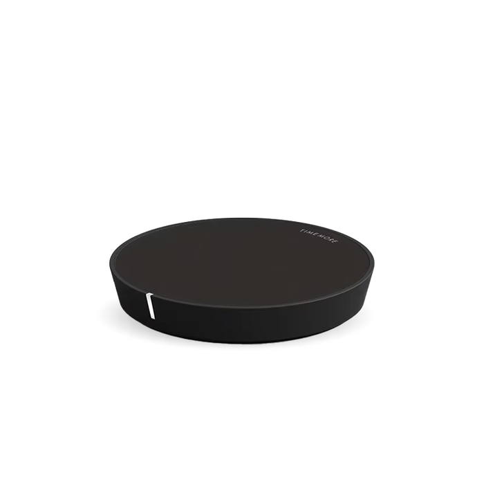 Timemore Black Mirror Dot kaffevægt i sort – kompakt digital kaffevægt med rundt design uden display