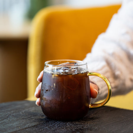 Vialli Design Bolla Kaffeglas 400 ml – Gul hank, 2 stk.