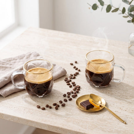 Vialli Design Geo Gold Espressokopper 120 ml – 2 stk.