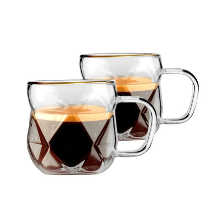 Vialli Design Geo Gold Espressokopper 120 ml – 2 stk.