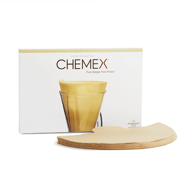 Chemex 1-3 kopper Ubleget Papirfilter 100 stk