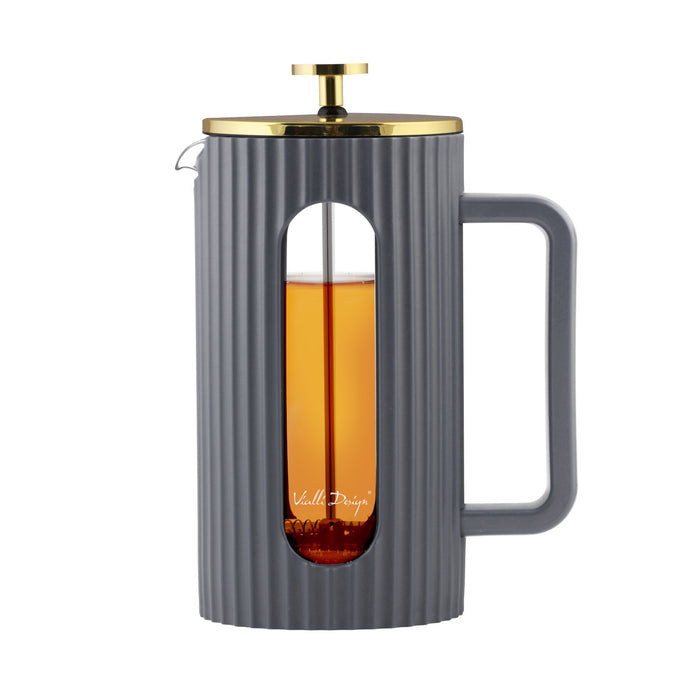 Vialli Design - Livio Stempelkande 1000ml - Grå/guld