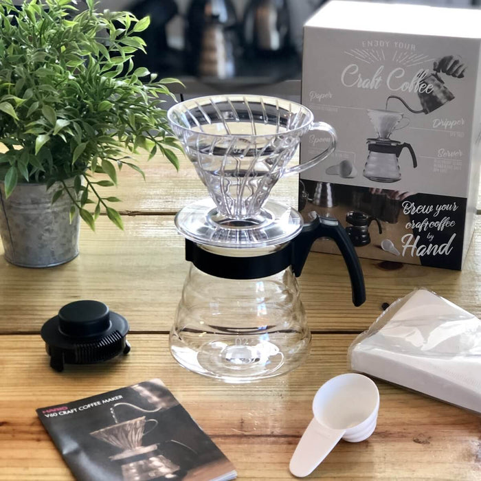 Hario V60-02 Startsæt Sort