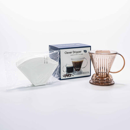Clever Dripper L Transparent Brun + 100 Filtre