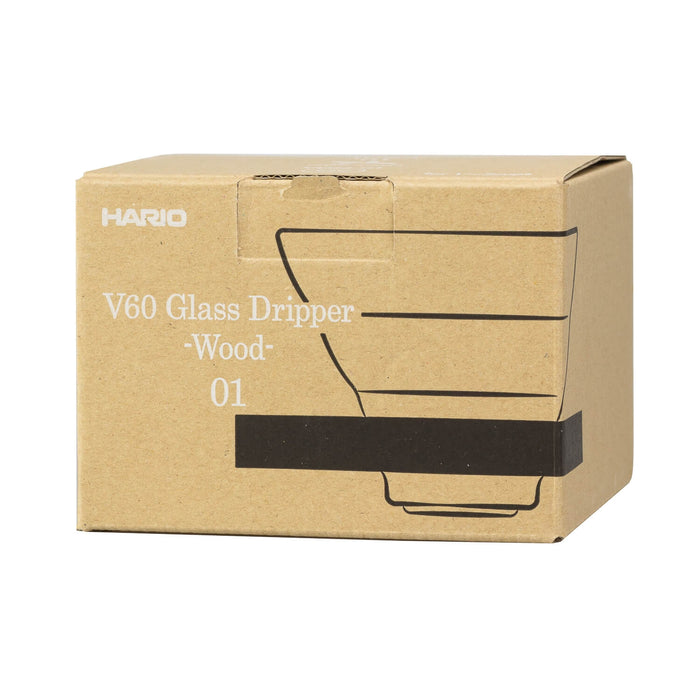 Hario V60 Glas Dripper 01 - Oliventræ