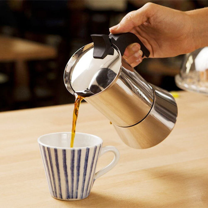 Bialetti Venus 4 kopper - induktion espressokande / mokapot - Rustfrit stål